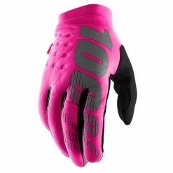 100% Brisker Schlechtwetter Damen Handschuhe | Pink-black