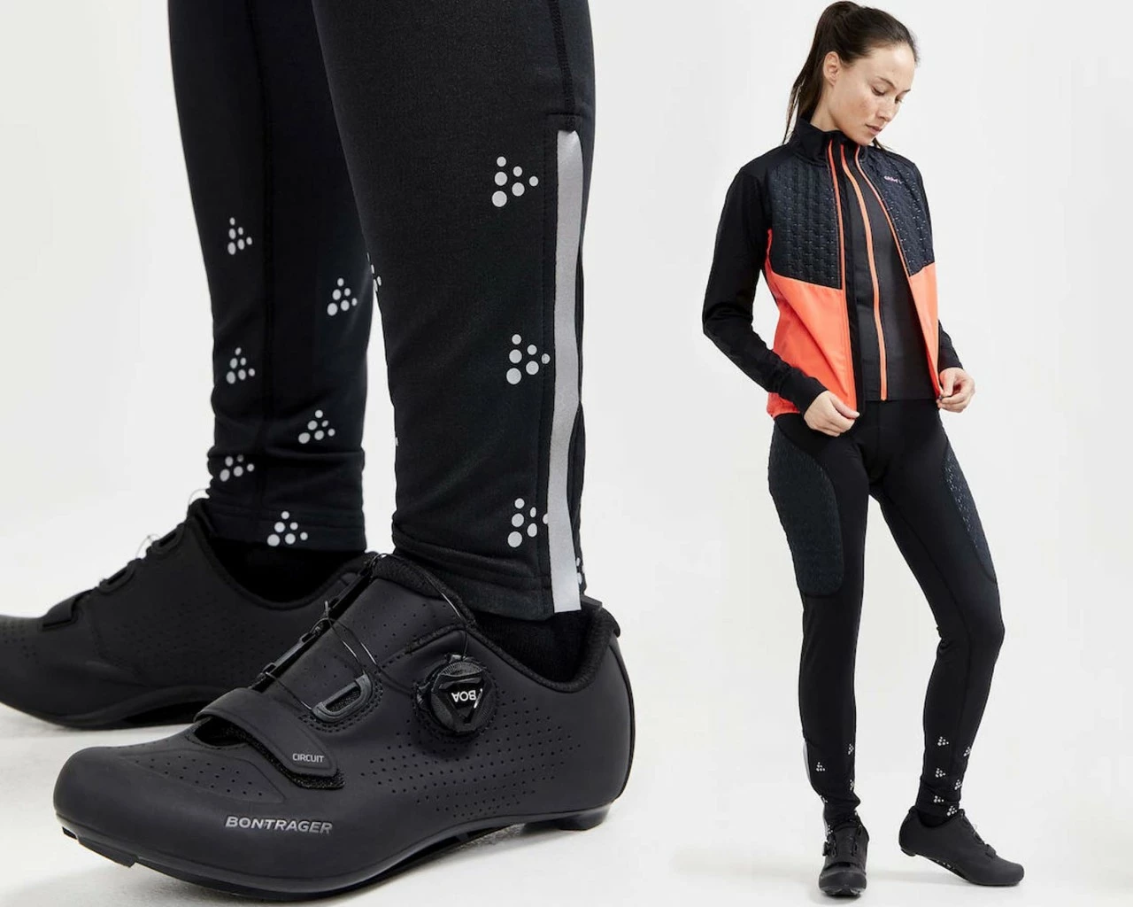 Craft Adv Bike SubZ Lumen Damen Bib Tights | Black – Bild 5