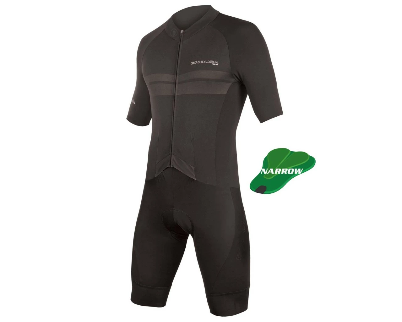 Endura Pro SL Roadsuit - Rennradanzug Mit 700er CVP-Pad (schmal) | Schwarz
