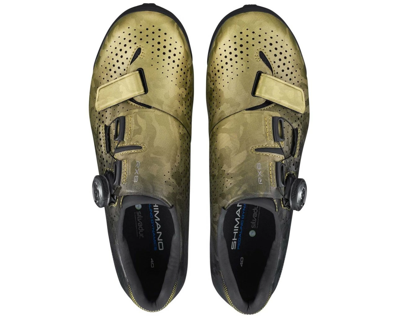 Shimano SH-RX800 Women Gravel Fahrradschuhe | Yellow Gold – Bild 5