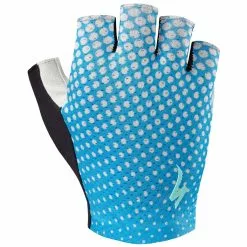 Specialized BG Grail Damen Kurzfinger Handschuhe | Neon Blue-geo Crest